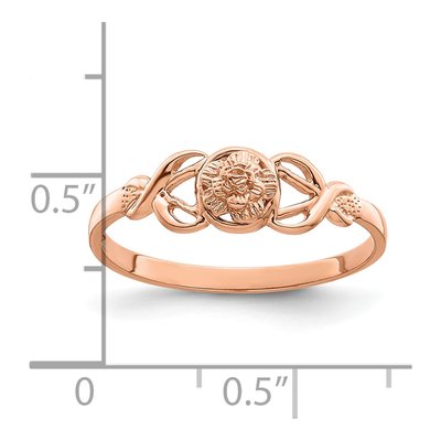 14K Rose Gold Flower Ring – view 4