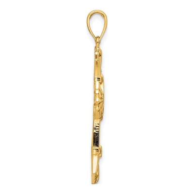 14K Yellow Gold Fancy Cross Pendant – view 3