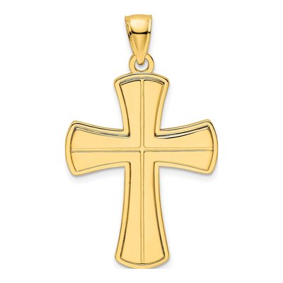 14K Yellow Gold Cross Pendant