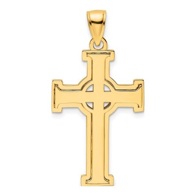 14K Yellow Gold Iona Cross Pendant