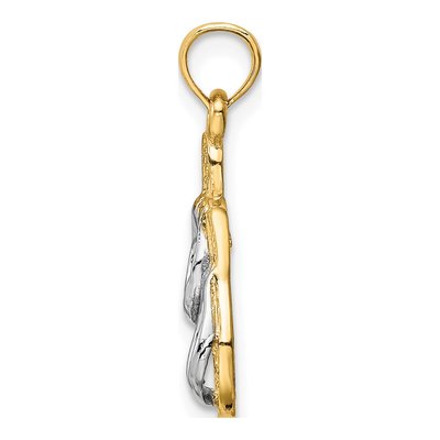 14K Yellow Gold Sandals Pendant – view 3