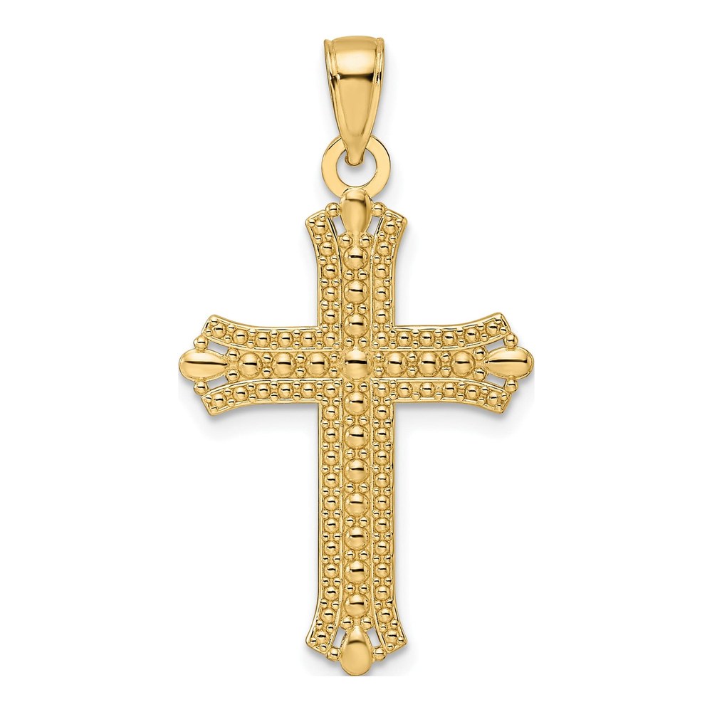 14K Yellow Gold Fancy Cross Pendant