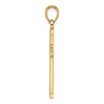 14K Yellow Gold Fancy Cross Pendant – view 3