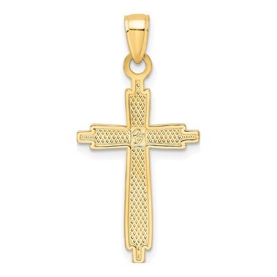 14K Yellow Gold Fancy Cross Pendant – view 5