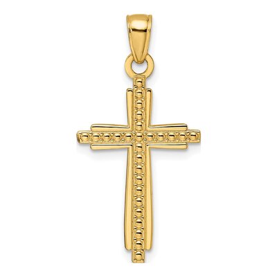 14K Yellow Gold Fancy Cross Pendant