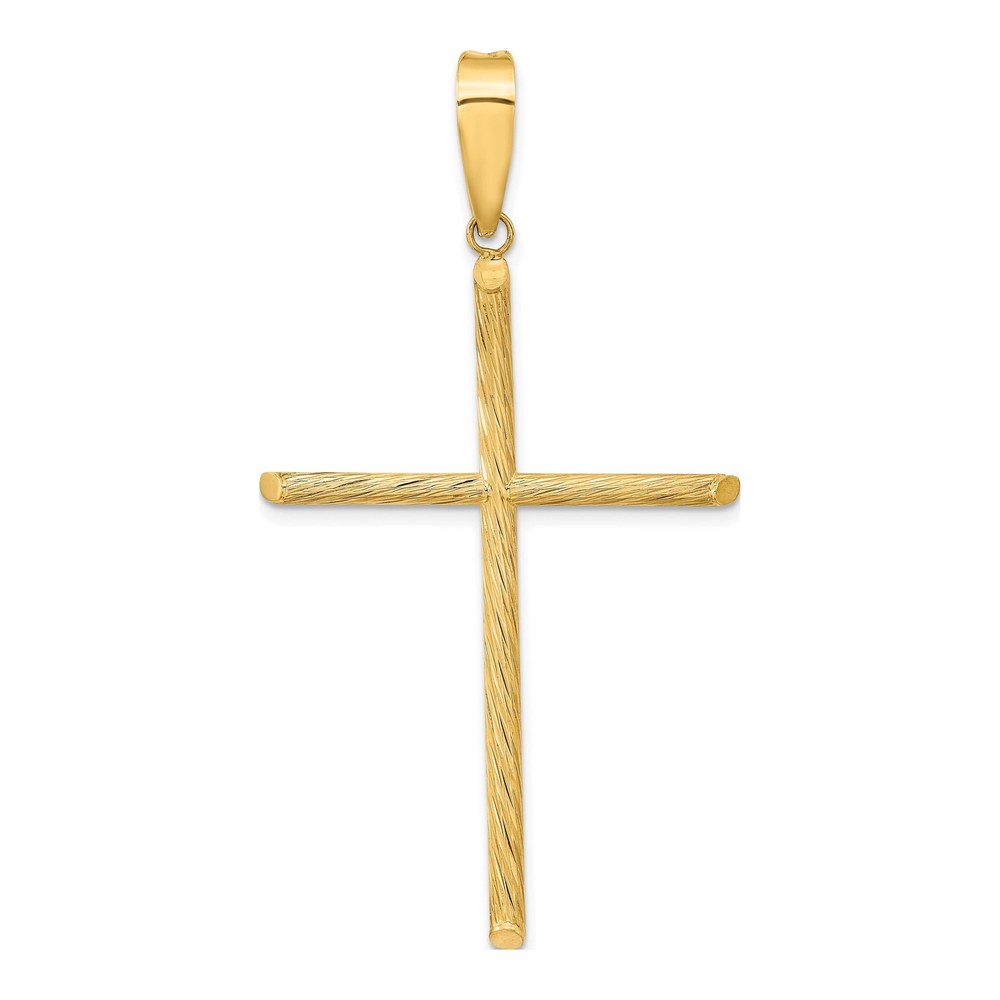 14K Yellow Gold Fancy Cross Pendant
