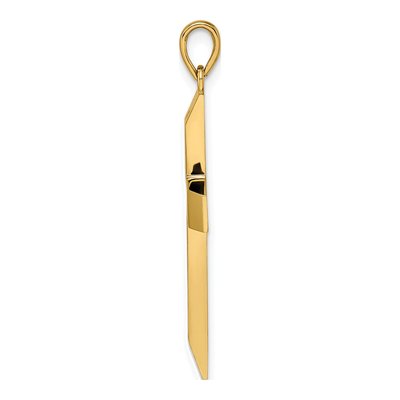 14K Yellow Gold Large Latin Cross Pendant – view 3