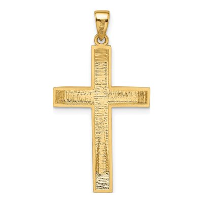 14K Yellow Gold Large Latin Cross Pendant – view 5