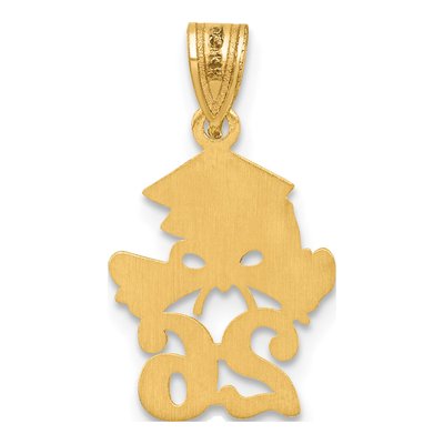14K Yellow Gold Graduation Cap Diploma Charm – view 4