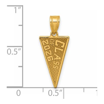 14K Yellow Gold Class of Flag Charm – view 5