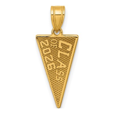 14K Yellow Gold Class of Flag Charm