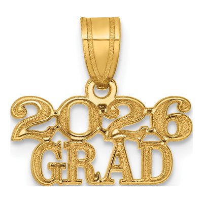 14K Yellow Gold GRAD Pendant