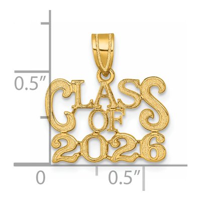 14K Yellow Gold Class of Pendant – view 5