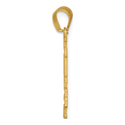14K Yellow Gold Vertical Pendant – view 3