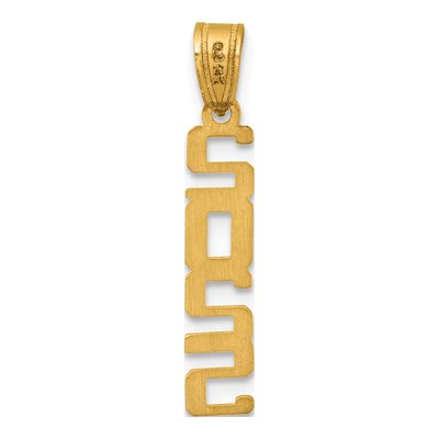 14K Yellow Gold Vertical Pendant – view 4