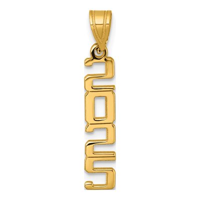 14K Yellow Gold Vertical Pendant
