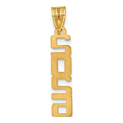 14K Yellow Gold Vertical ' Pendant – view 4