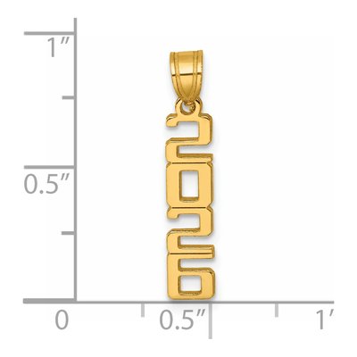 14K Yellow Gold Vertical ' Pendant – view 5