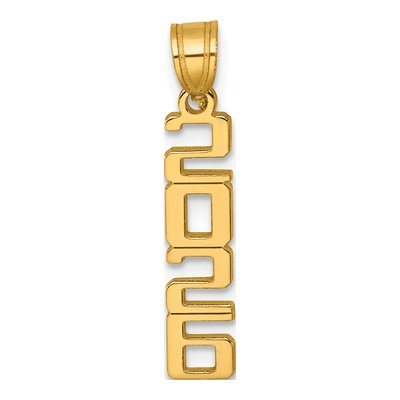 14K Yellow Gold Vertical ' Pendant