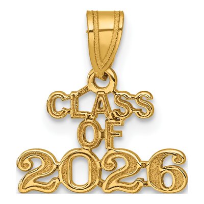 14K Yellow Gold Class of Pendant
