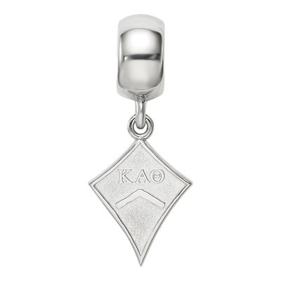 Kappa Alpha Theta Sterling Silver Kite Bead – view 4