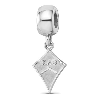 Kappa Alpha Theta Sterling Silver Kite Bead
