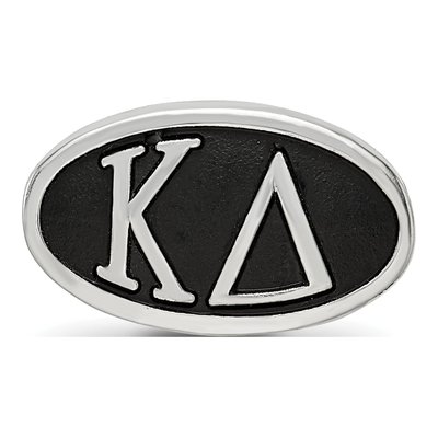 Kappa Delta Sterling Silver Enameled Bead – view 4