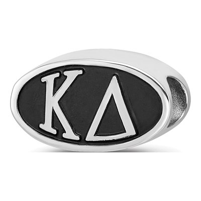 Kappa Delta Sterling Silver Enameled Bead