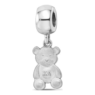 Kappa Delta Sterling Silver Teddy Bear Bead