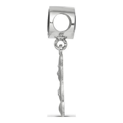 Kappa Delta Sterling Silver Sorority Greek Letters Enameled Oval Dangle Bead – view 3