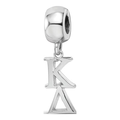 Kappa Delta Sterling Silver Letter Bead