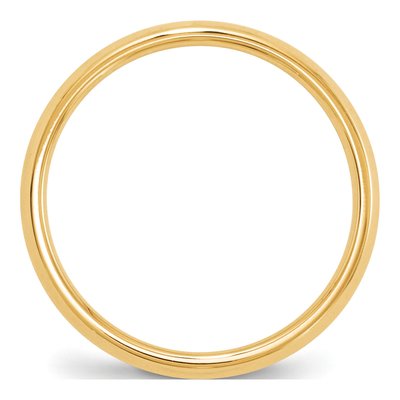 14K Yellow Gold 2.5mm Knife Edge Comfort-Fit Wedding Band – view 2