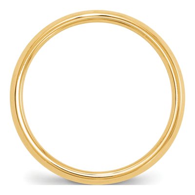 14K Yellow Gold 4mm Knife Edge Wedding Band – view 2