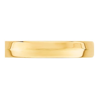 14K Yellow Gold 4mm Knife Edge Wedding Band – view 3