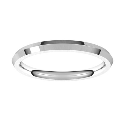 Sterling Silver 2mm Comfort-Fit Knife Wedding Band – view 3