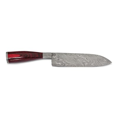 3-Piece Damascus Steel Chef Knife Set with Wood Handles – view 4