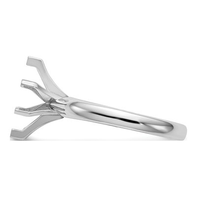 14K White Gold Marquise Solitaire Ring Mounting – view 3