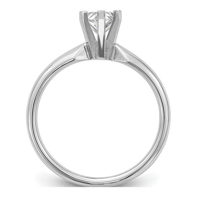 14K White Gold Pear Solitaire Ring Mounting – view 2