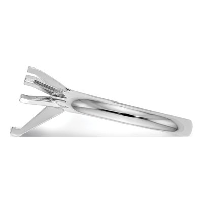 14K White Gold Pear Solitaire Ring Mounting – view 3