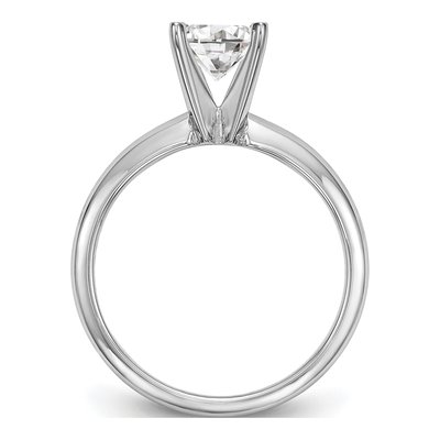 14K White Gold Solitaire Ring Mounting – view 2