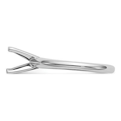 14K White Gold Solitaire Ring Mounting – view 3