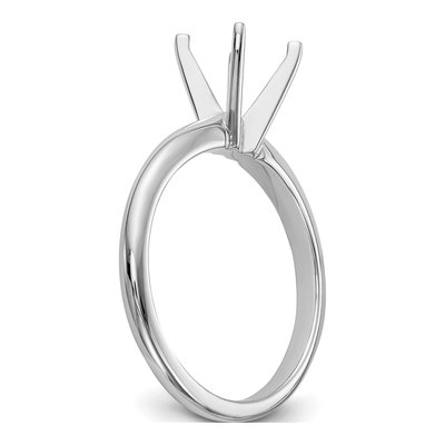 14K White Gold Solitaire Ring Mounting – view 6