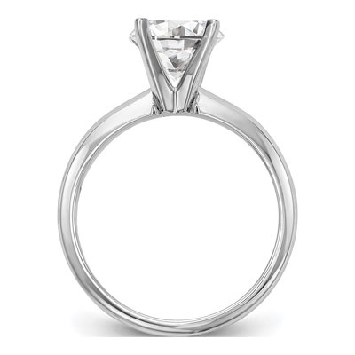 14K White Gold Solitaire Ring Mounting – view 3