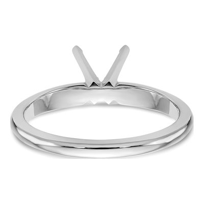 14K White Gold Solitaire Ring Mounting – view 6