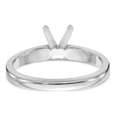 14K White Gold Round Solitaire Ring Mounting – view 5
