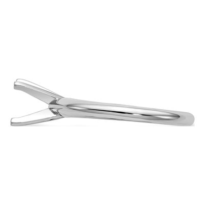 14K White Gold Round Solitaire Ring Mounting – view 3