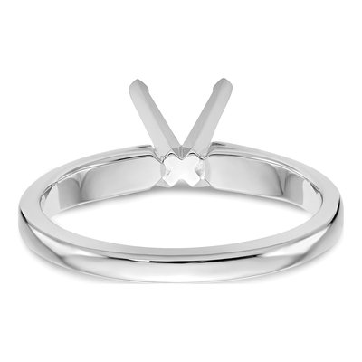 14K White Gold Solitaire Ring Mounting – view 5