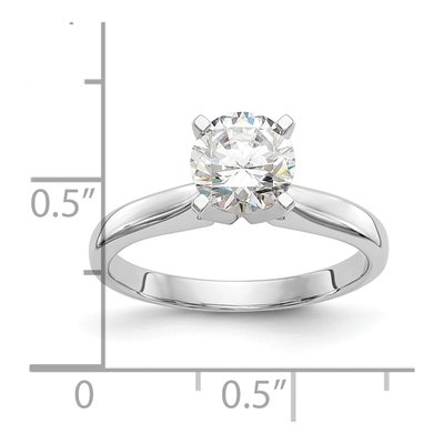 14K White Gold Solitaire Ring Mounting – view 7