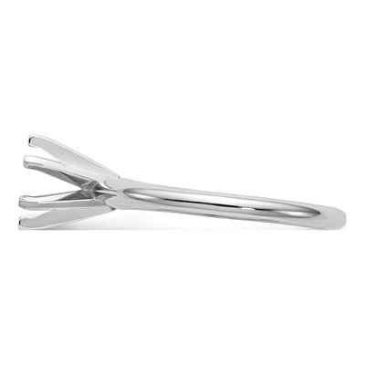 14K White Gold Solitaire Ring Mounting – view 3