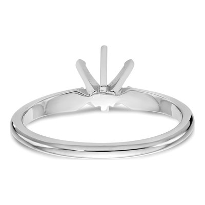 14K White Gold Solitaire Ring Mounting – view 5